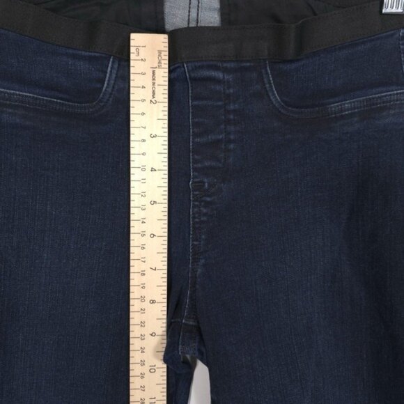HELMUT LANG Women's Jeggings Denim Size 28 USA🇺🇸MADE Elastic Waist Raw Hem - Picture 4 of 11